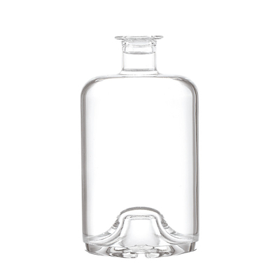 목재 코크 밀폐 유형 럼 테킬라 보드카 브랜디 오일용 500ml 넓은 유리 병