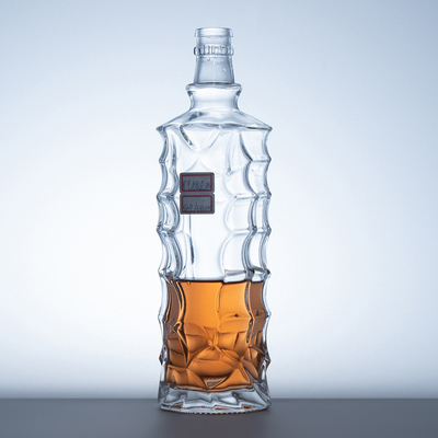 375ml 500ml 700ml 750ml 1000ml 유리 음주 위스키 보드카 스피릿 병 과알 캡