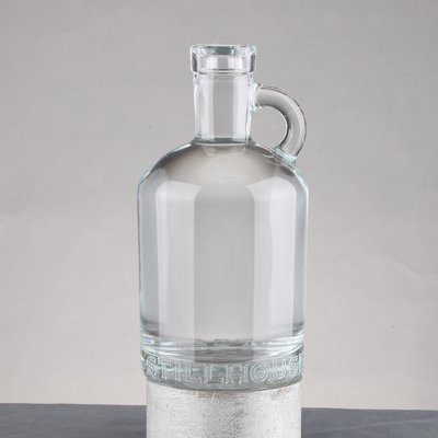 브랜디 유리 병 500ml 750ml 보드카 럼 알코올 위스키 유리 목걸이