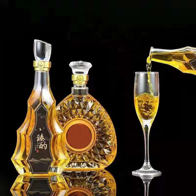 700ml 500ml 2 리터 용량 슈퍼 플린트 유리 병 얼음 와인 볼드카 위스키