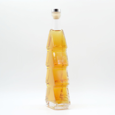 슈퍼 플린트 글래스 주문형 크리스마스 트리 모양 알코올 음료 병 500ml 700ml 750ml