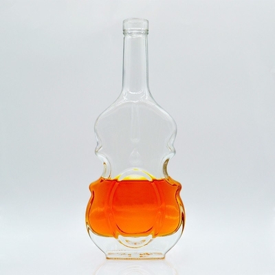 슈퍼 플린트 글래스 주문형 크리스마스 트리 모양 알코올 음료 병 500ml 700ml 750ml