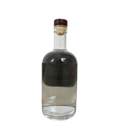 OEM 로고 디칼 1000ml 750ml 500ml 음주 병 코크 톱 뚜?? 이 있는 보드카 유리 병