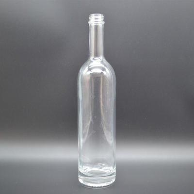 슈퍼 플린트 핫 스탬핑 500ml 700ml 750ml 리커 브랜디 유리 병 OEM