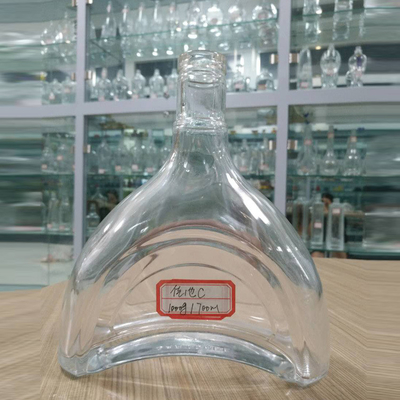 슈퍼 플린트 핫 스탬핑 500ml 700ml 750ml 리커 브랜디 유리 병 OEM