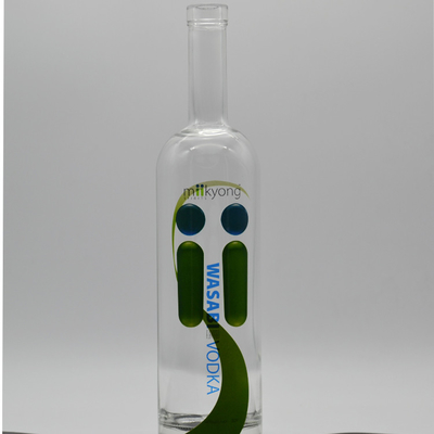 위스키 700ml 블랙 알코올 UV 샴페인 병 얼어붙은 롤러 빈 병 500ml 1000ml