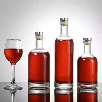 200ml 375ml 500ml 750ml 슈퍼 플린트 유리 와인 술 병 코크 밀폐 유형