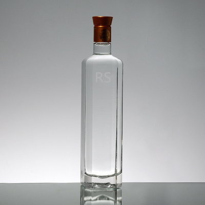 디칼 표면 처리 커스텀 자이언트 750ml 1000ml 빈 양조 진 럼 디칸터 알코올 음주 플룸 와인 유리 병