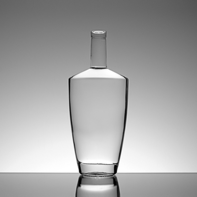 맞춤형 디자인 회색 양버 유리 병 375ml 500ml 750ml 보드카 진 음주