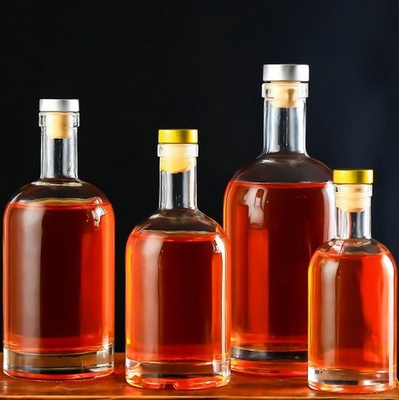 고도로 OEM / ODM를 위해 정제 된 맑은 플린트 500ml 사각형 유리 병