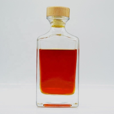 고도로 OEM / ODM를 위해 정제 된 맑은 플린트 500ml 사각형 유리 병