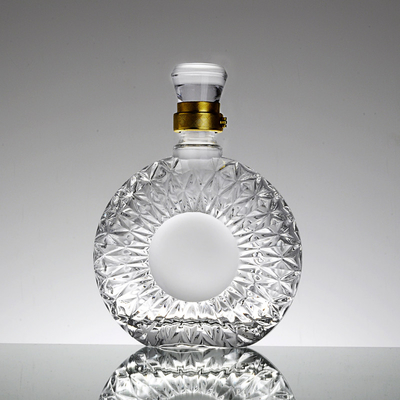 무역 보장 높은 플린트 유리 재료 750ml 맑은 볼드카 병 큰 이벤트