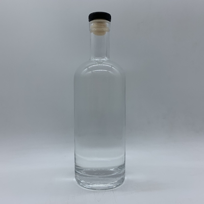 얼어붙은 슈퍼 플린트 700ml 빈 병 와인 데칼 로고 750ml 보드카 유리 병