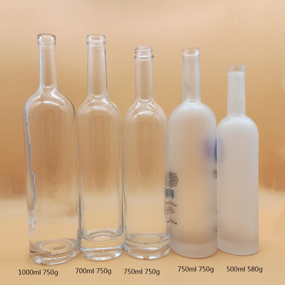 디칼 스크린 프린팅 얼어붙은 코크 보드카 병 500ml 750ml 1L 보드카 유리 병