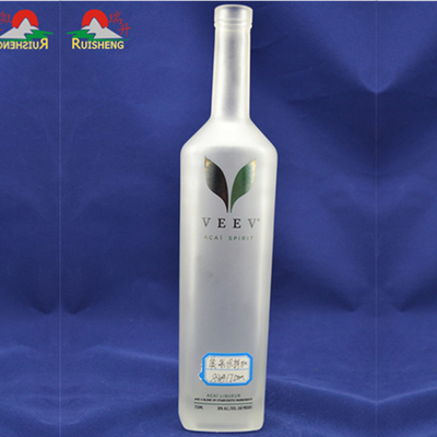 디칼 스크린 프린팅 얼어붙은 코크 보드카 병 500ml 750ml 1L 보드카 유리 병