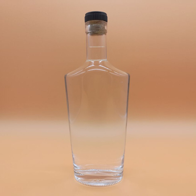 유리 위스키 병 750ml 용량 뚜?? 이 있는 유리 다른 심 공정 핫 스탬핑