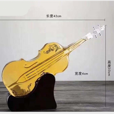 독보적인 기타 모양 특화된 유리 병 술 스크린 인쇄 재료