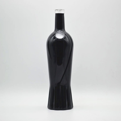 화려한 알코올 음료용 색상 녹음 가능한 테킬라 패턴 정사각형 유리 병 500ml