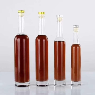 맞춤형 모양 내부 조각 200ml 375ml 맑은 병 보드카 테킬라 럼