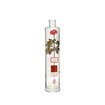 350ml 750ml 맑은 유리 물병 슈퍼 플린트 유리 재료에 맞춘 컬러 스프레이