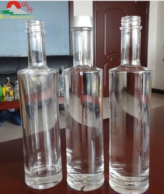 맞춤형 모양 내부 조각 200ml 375ml 맑은 병 보드카 테킬라 럼