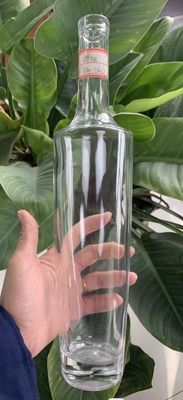 맞춤형 모양 내부 조각 200ml 375ml 맑은 병 보드카 테킬라 럼