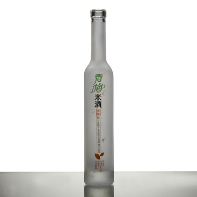 라벨 인쇄 및 무료 샘플 제공과 함께 375ml 500ml 얼음 유리 병