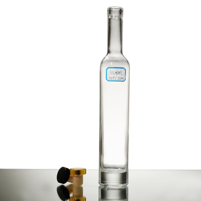 라벨 인쇄 및 무료 샘플 제공과 함께 375ml 500ml 얼음 유리 병