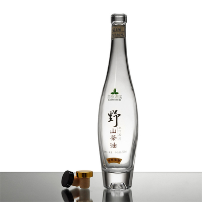 라벨 인쇄 및 무료 샘플 제공과 함께 375ml 500ml 얼음 유리 병