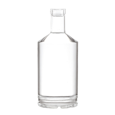 위스키 테킬라 샴페인 럼 보드카를 위한 크리스탈 화이트 750ml 슈퍼 플린트 유리 병