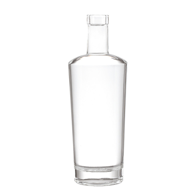 위스키 테킬라 샴페인 럼 보드카를 위한 크리스탈 화이트 750ml 슈퍼 플린트 유리 병