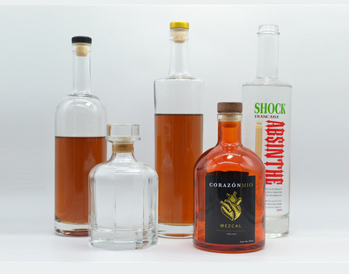보드카 브랜디 위스키 750ml 500ml 유리 병 표면 전달 스크린 인쇄