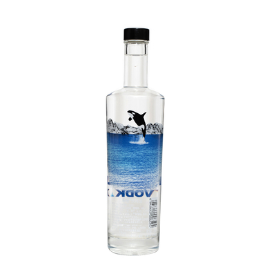 500ml 빈 보드카 스피어 리코어 블루 스프레이 병 음료 포장 용액