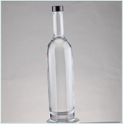 맑은 비어 뜨거운 스탬핑 슈퍼 플린트 유리 술 병 코크 75cl 용량 750ml