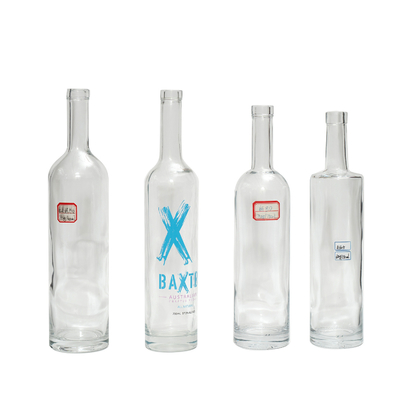 700ml 750ml 큰 위스키 맑은 유리 얼음 100ml 200ml 350ml 보드카 스피릿 병