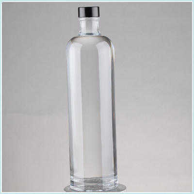 맑은 비어 뜨거운 스탬핑 슈퍼 플린트 유리 술 병 코크 75cl 용량 750ml