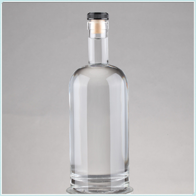 맑은 비어 뜨거운 스탬핑 슈퍼 플린트 유리 술 병 코크 75cl 용량 750ml