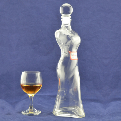 사용자 지정 로고 용납 750ml 여성 모양의 보드카 병