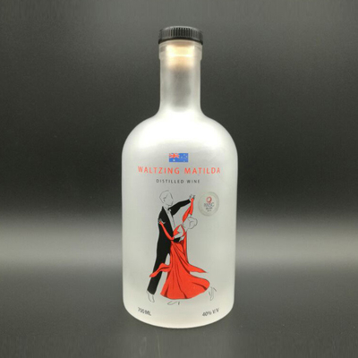 테킬라 주문 공허한 고층 둥글 유리 보스턴 진 병 코크 / 캡