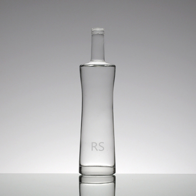 로고 인쇄 0.5L 나비 모양 유리 병에 크리스탈 화이트 알코올을 사용자 정의 할 수 있습니다