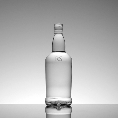 로고 인쇄 0.5L 나비 모양 유리 병에 크리스탈 화이트 알코올을 사용자 정의 할 수 있습니다