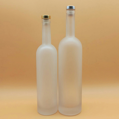 슈퍼 플린트 유리 목걸이 재료 750ml 음료용 맞춤형 유리 보드카 병