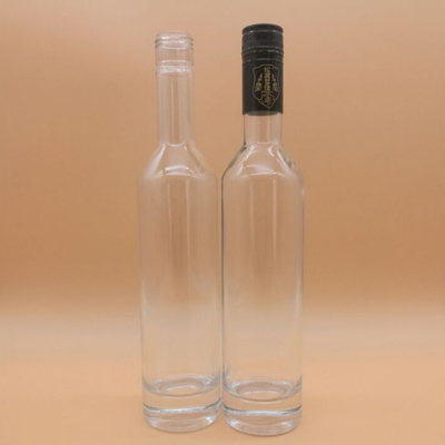 슈퍼 플린트 유리 목걸이 재료 750ml 음료용 맞춤형 유리 보드카 병