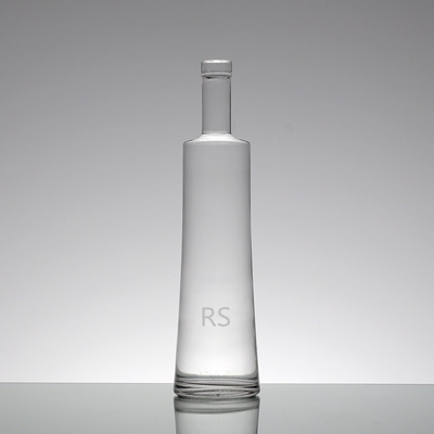 빈 투명 700ml 코크 톱 맑은 술용 보드카 유리 병