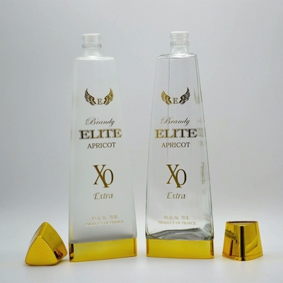 주문 750ml 로켓 모양 보드카 유리 병