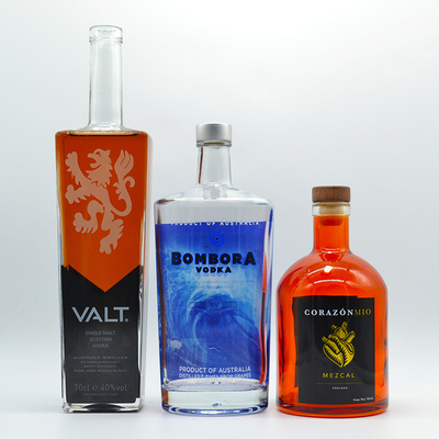 슈퍼 플린트 유리 재료 700ml 스크린 프린팅 표면 취급을 위한 스피릿 병