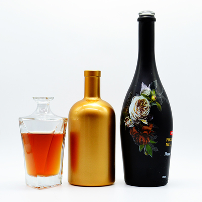 디칼 및 표면 처리 슈퍼 플린트 유리 병 700ml 750ml 1000ml 음주용