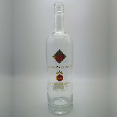 주문형 컬러 스프레이 보드카 유리 병 750ml 슈퍼 플린트 유리 재료