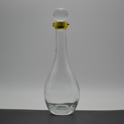 투명 750ML 빈 시로크 보드카 유리 병 투명 디자인 보텔라