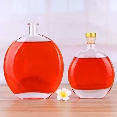슈퍼 플린트 500ml 700ml 750ml 브랜디 리커 유리 와인 병과 패션 디자인